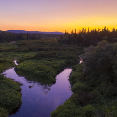 Sunset at East Brighton, Vermont